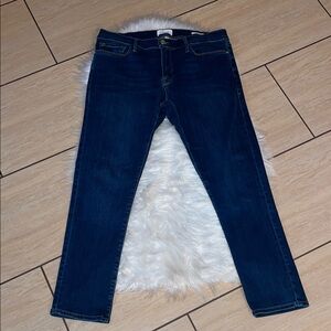 Frame Le Garçon Classic Skinny Blue Women's Jeans in Dublin